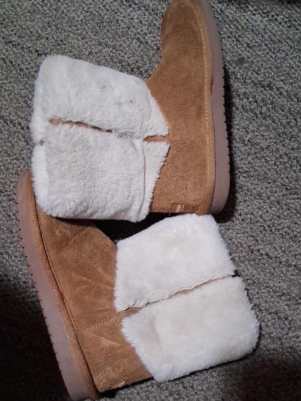 Koolaburra Chestnut Suede Shearling Bootie